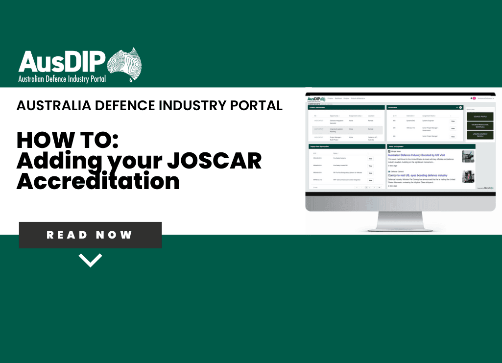 Update your BenchOn company profile with your JOSCAR details