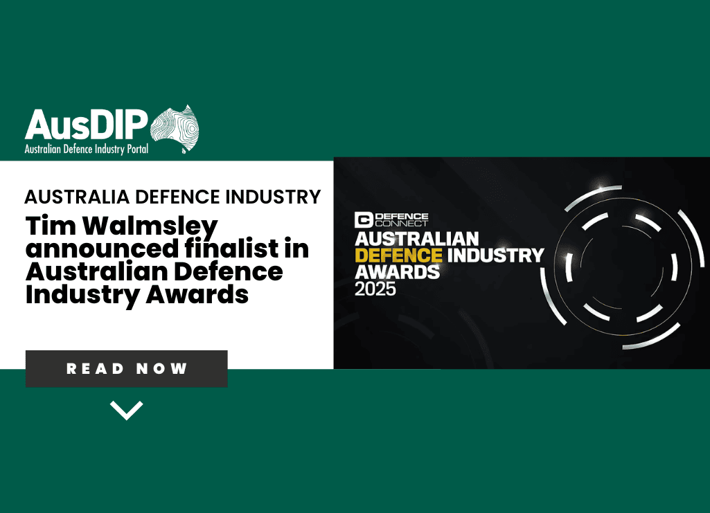 Tim Walmsley announced finalist in Australian Defence Industry Awards