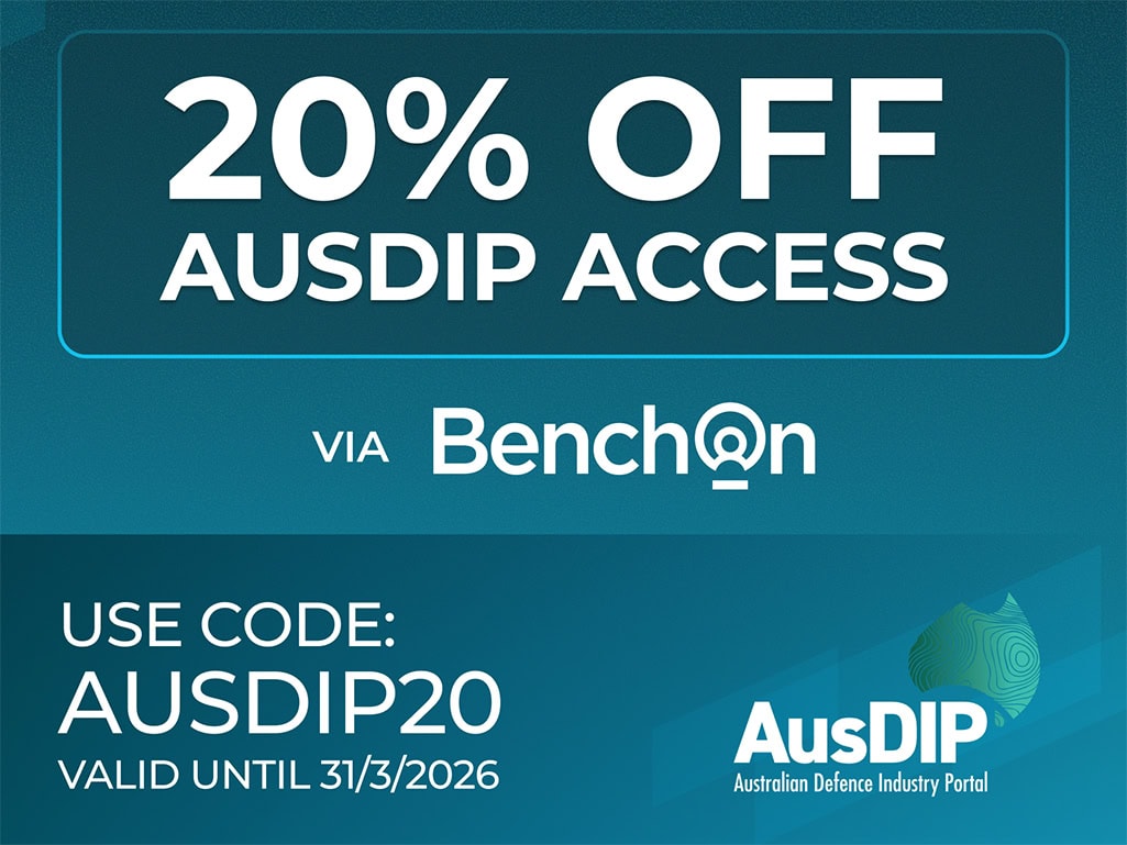 Australian Defence Industry Portal AusDIP 20% off access using code AUSDIP20 until 31 March 2026
